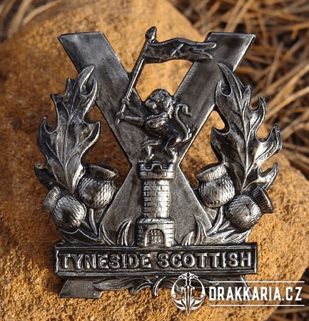 TYNESIDE SCOTTISH CAP BADGE