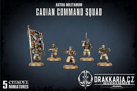 WARHAMMER 40K ASTRA MILITARUM CADIAN COMMAND SQUAD