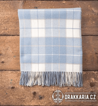 PARMA TARTAN, LUXUSNÍ VLNĚNÁ DEKA, DOVOZ: IRSKO