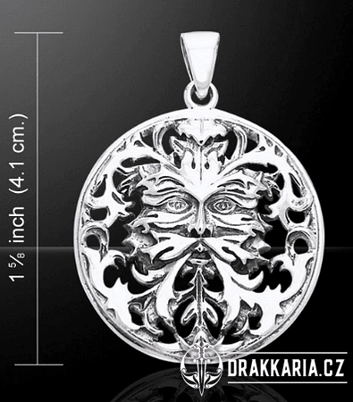 ZELENÝ MUŽ, STŘÍBRNÝ TALISMAN, AG 925