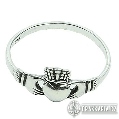 STŘÍBRNÝ PRSTEN CLADDAGH AG 925