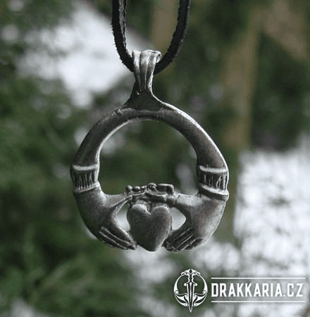 CLADDAGH, IRSKÝ AMULET, SLITINA KOVU