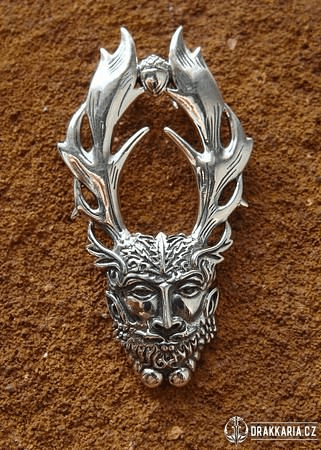 LESNÍ BŮH, CERNUNNOS, TALISMAN. STŘÍBRO (925)