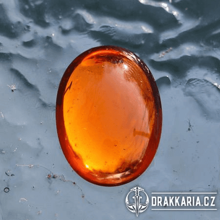 KABOŠON SKLO 25X18 MM AMBER