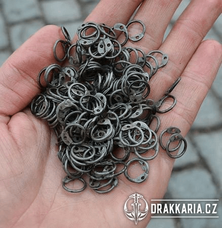 KROUŽKY, 8 MM, KULATÝ PRŮŘEZ DRÁTU, 100 G