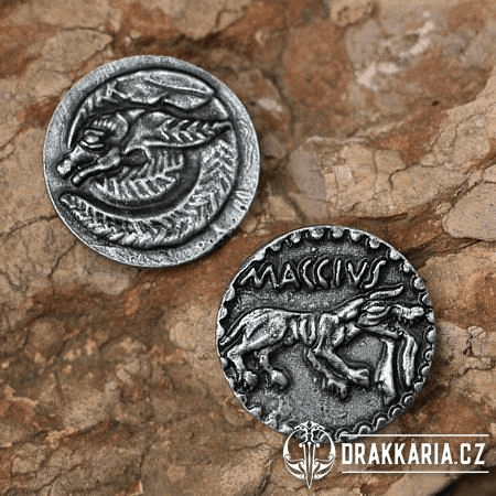 MACCIUS, KELTSKÁ TETRADRACHMA, REPLIKA