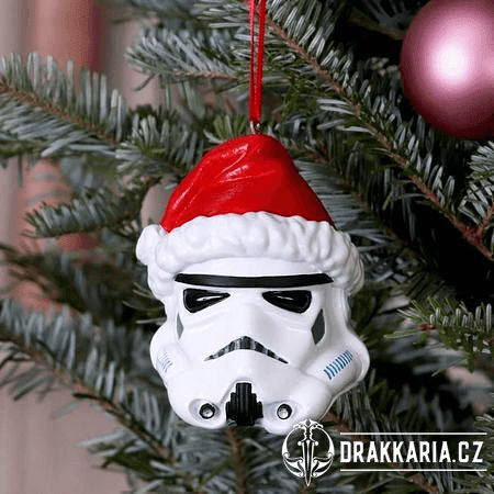 STAR WARS STORMTROOPER SANTA HAT VÁNOČNÍ OZDOBA 8.3CM