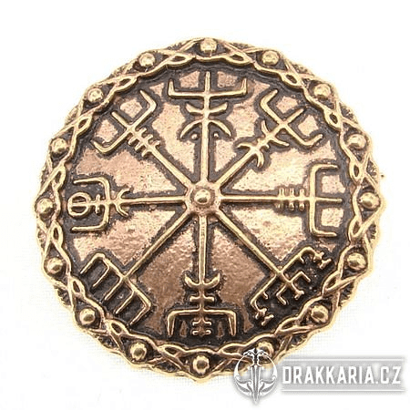 VEGVÍSIR - BRONZOVÁ BROŽ