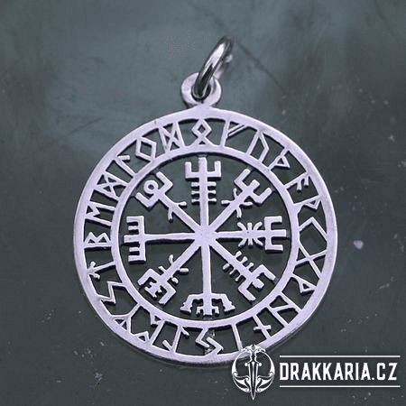 VEGVÍSIR - ISLANDSKÁ RUNA, PŘÍVĚŠEK AG 925, MALÝ