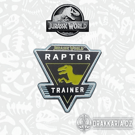 ODZNAK JURASSIC WORLD PIN BADGE RAPTOR - JURSKÝ PARK