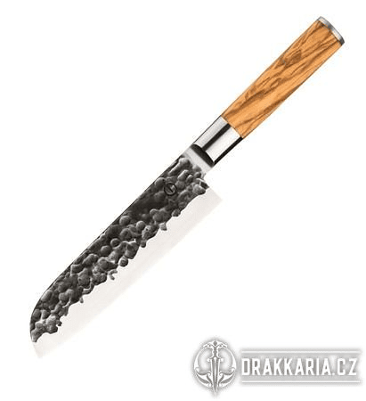 SANTOKU - FORGED OLIVE - 18CM