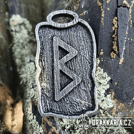 BERKANO - RUNOVÝ AMULET ZINEK