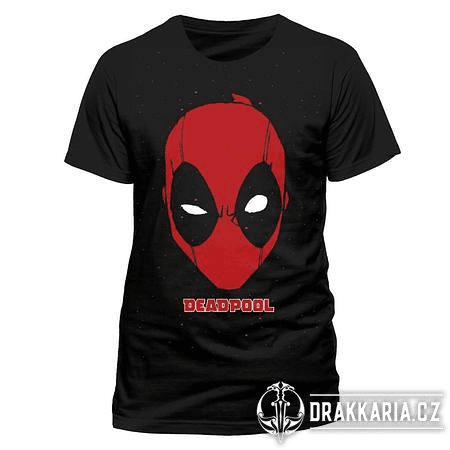 DEADPOOL - PORTRÉT, ČERNÉ UNISEX TRIČKO