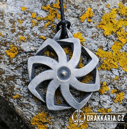 KOLOVRAT, SLOVANSKÝ AMULET ZE SRBSKA, CÍN