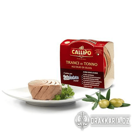 TUŇÁK V OLIVOVÉM OLEJI 160 G (SKLO) – CALLIPO