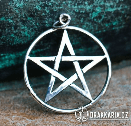 PENTAGRAM, PŘÍVĚŠEK, STŘÍBRO 925