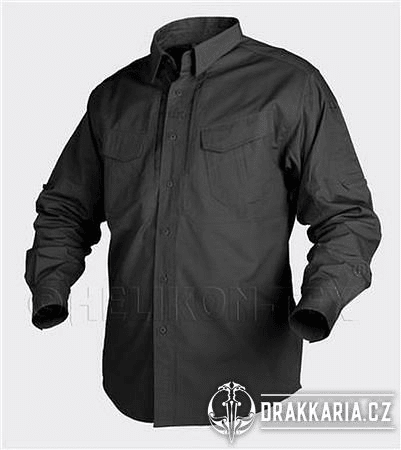 KOŠILE DEFENDER LONG SLEEVE, HELIKON-TEX, BLACK