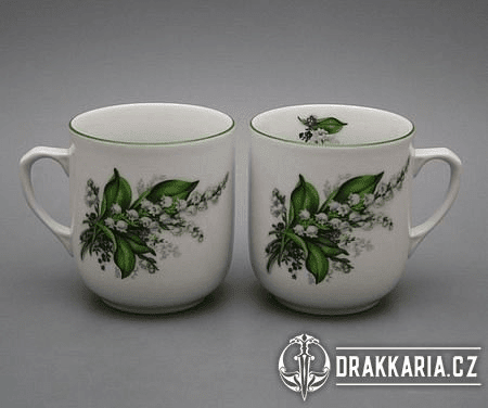 KONVALINKY, HRNEK 0,3L, ČESKÝ PORCELÁN