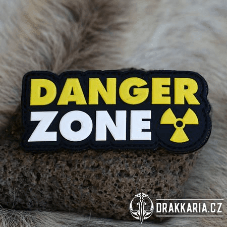 DANGER ZONE PATCH 3D PVC - NÁŠIVKA