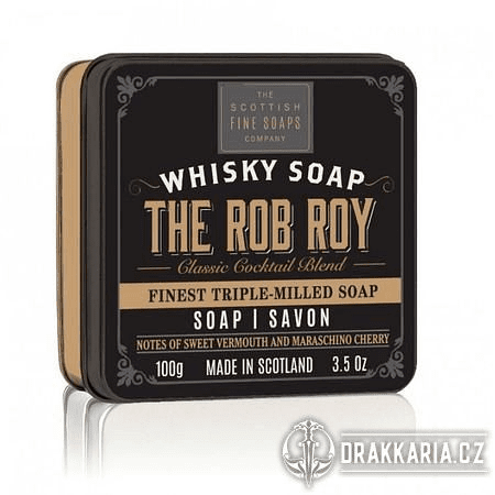 THE ROB ROY WHISKY SKOTSKÉ PÁNSKÉ MÝDLO - VERMUT A TŘEŠEŇ MARASCHINO 100G