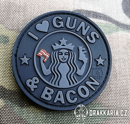 GUNS AND BACON - NÁŠIVKA