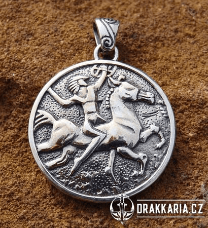 KELTSKÁ KRÁLOVNA, STŘÍBRNÝ TALISMAN STŘÍBRO (925)