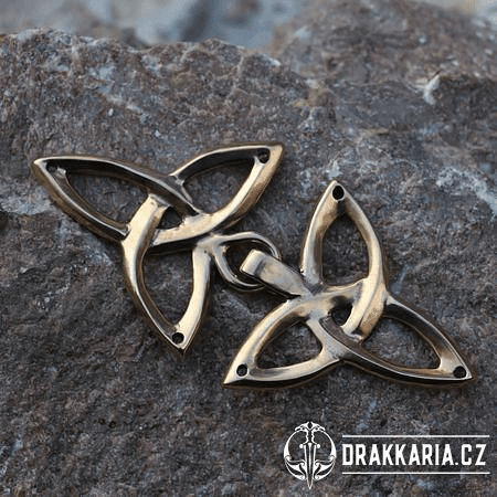 TRIQUETRA, PLÁŠŤOVÁ SPONA, BRONZ