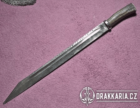 DLOUHÝ SEAX, SCRAMASAX, PAROHOVÁ RUKOJEŤ