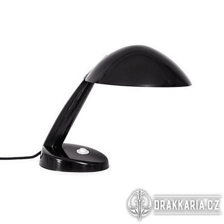 BAKELITE, STOLNÍ LAMPA, ČERNÁ