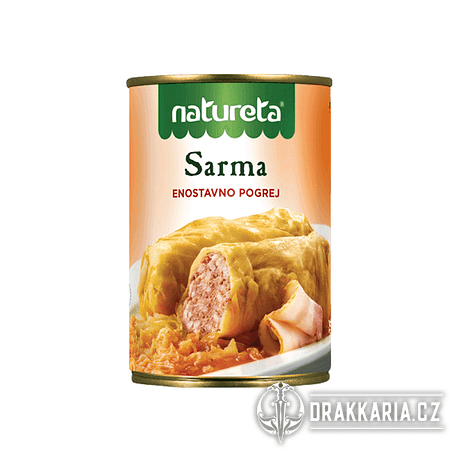 SARMA ZELNÉ LISTY PLNĚNÉ RÝŽÍ 415 G – NATURETA