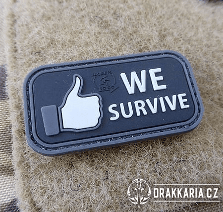 WE SURVIVE NÁŠIVKA PVC