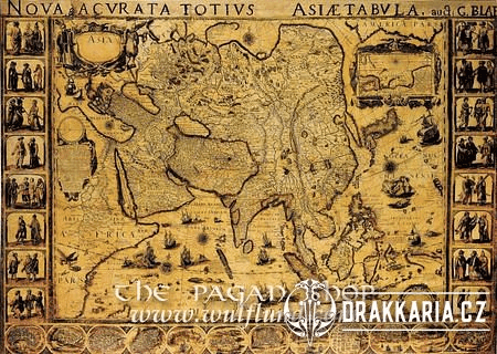 ASIE, HISTORICKÁ MAPA, FAKSIMILE