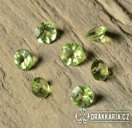 PERIDOT, TVAR BRILIANT, 4 MM