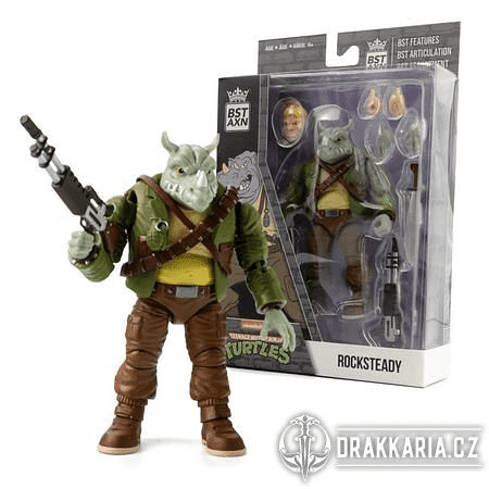 TEENAGE MUTANT NINJA TURTLES ROCKSTEADY 13 CM FIGURKA ŽELVY NINJA