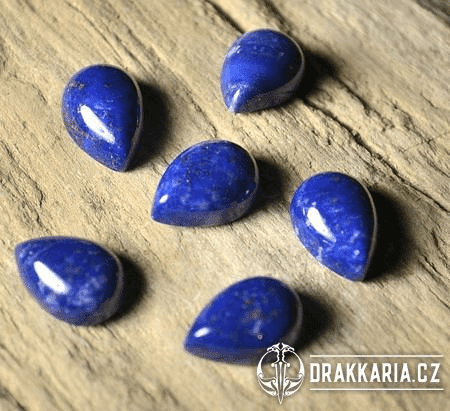 LAPIS LAZULI, FACETOVANÝ, KAPKA, 9 X 6 MM