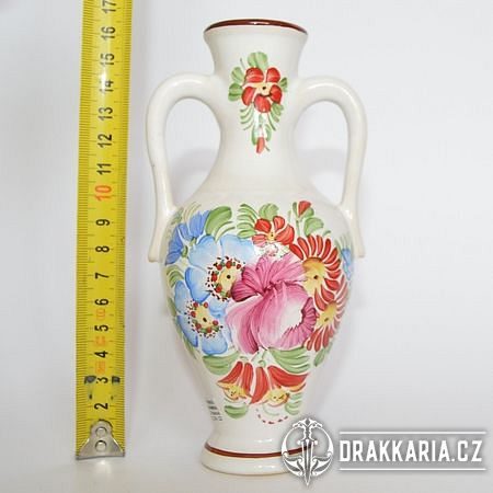 AMFORA, malá váza, chodská keramika - drakkaria.cz