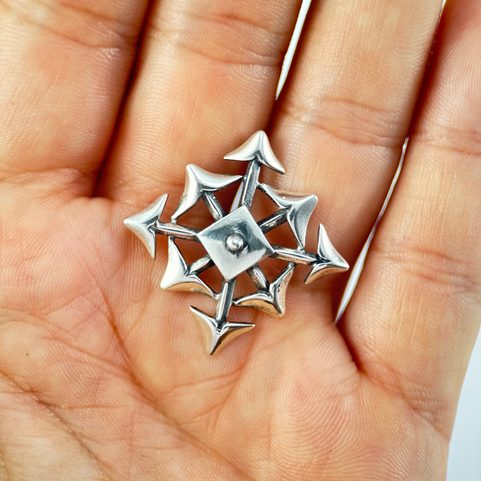 STAR OF CHAOS, HVĚZDA CHAOSU, STŘÍBRNÝ PŘÍVĚSEK, AG 925