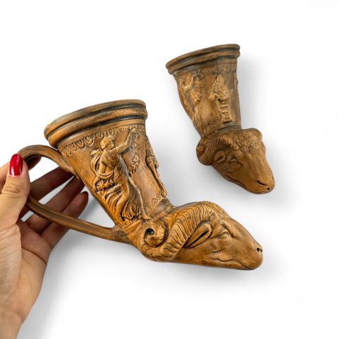 RHYTON - ANTICKÁ RITUÁLNÍ NÁDOBA, BERAN