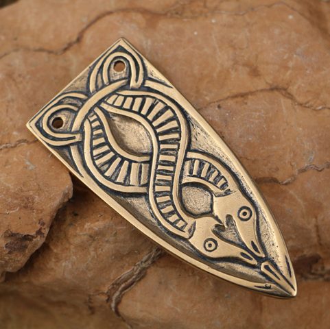 SLEIPNIR, NÁKONČÍ NA OPASEK - VIKING, BRONZ