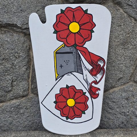 JEZDECKÁ TARČE, STŘEDOVĚKÝ ŠTÍT, ROŽMBERKOVÉ