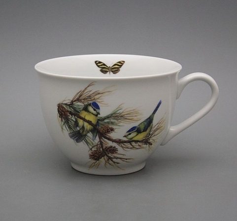 SÝKORKA, HRNEK KLASIK 0,45L, ČESKÝ PORCELÁN