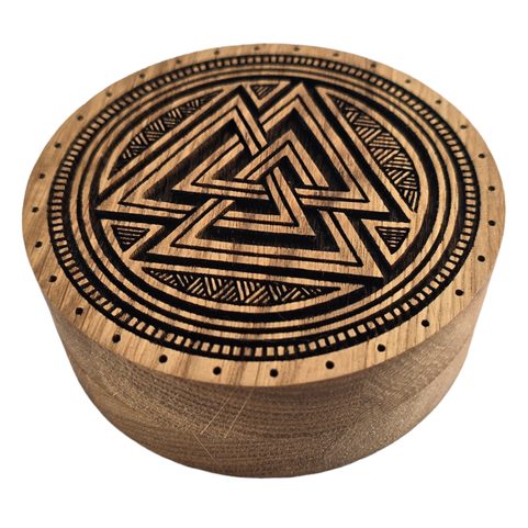 VALKNUT, DUBOVÁ KRABIČKA NA ŠPERKY A NÁRAMKY