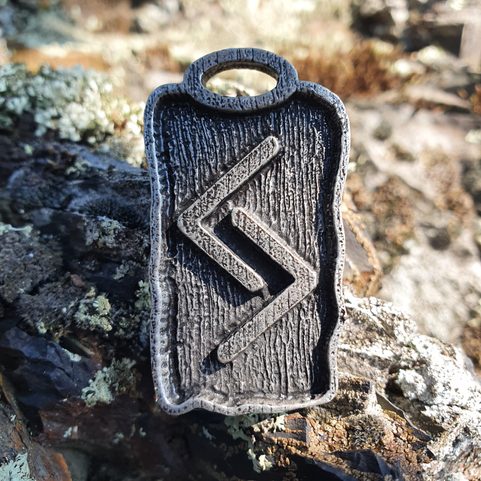 JERA, RUNOVÝ AMULET, ZINEK