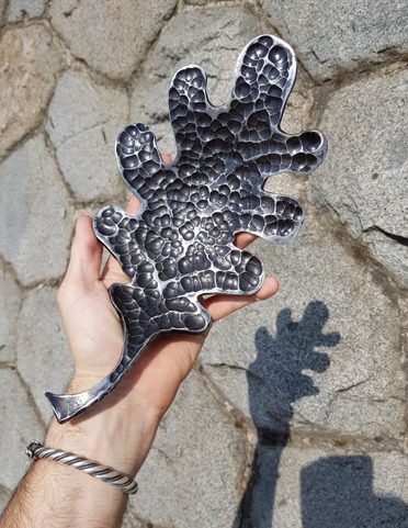 KOVANÝ DUBOVÝ LIST, MISKA