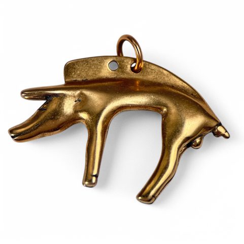KELTSKÝ KANEC, JOEUVRES, GALIE, BRONZOVÝ AMULET