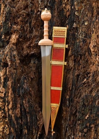 DUBRAVICA GLADIUS S KOŽENOU POCHVOU