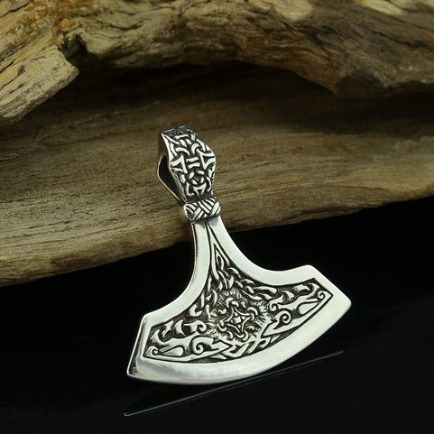 HERSIR, SEVERSKÁ SEKERA, STŘÍBRNÝ PŘÍVĚSEK, AG 925, 14G