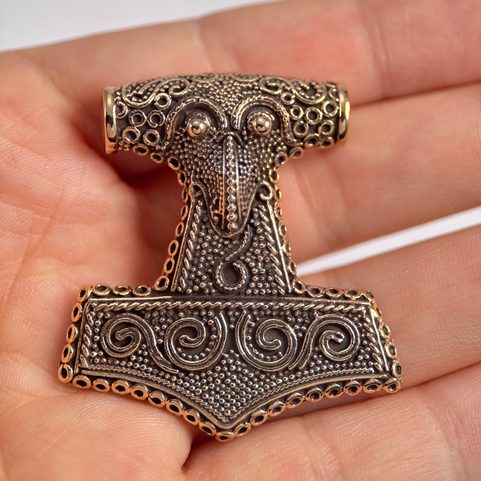 VELKÉ HAVRANÍ THOROVO KLADIVO, KABARA, ŠVÉDSKO, BRONZ