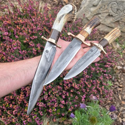 KOVANÝ BOWIE NŮŽ REBEL STEEL S POCHVOU