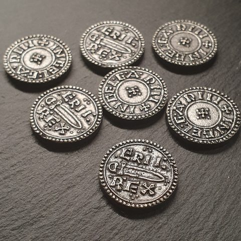 ERIC BLOODAXE, NORTHUMBIRA, 952 REPLIKA VIKINSKÉ MINCE, ZINEK